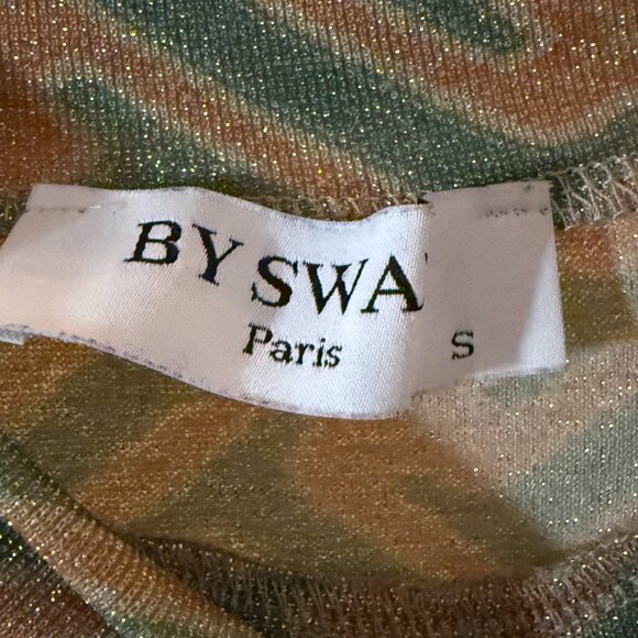 Simons Shimmery Long Sleeve Top - By Swan Paris (Size Small) - Picture 7 of 8